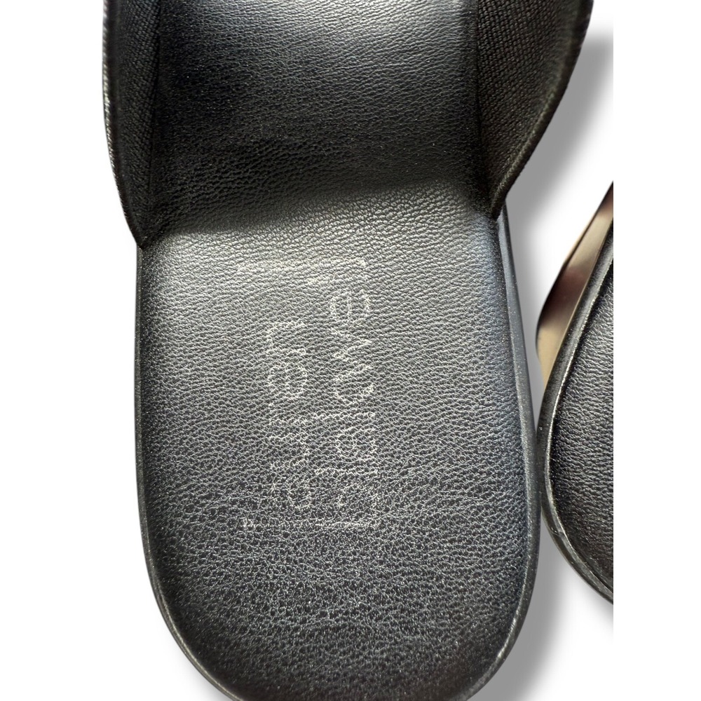 Lauren Blakwell Seleste Jeweled Wedge Sandals Comfort Slides Size 7 Black - Picture 4 of 16